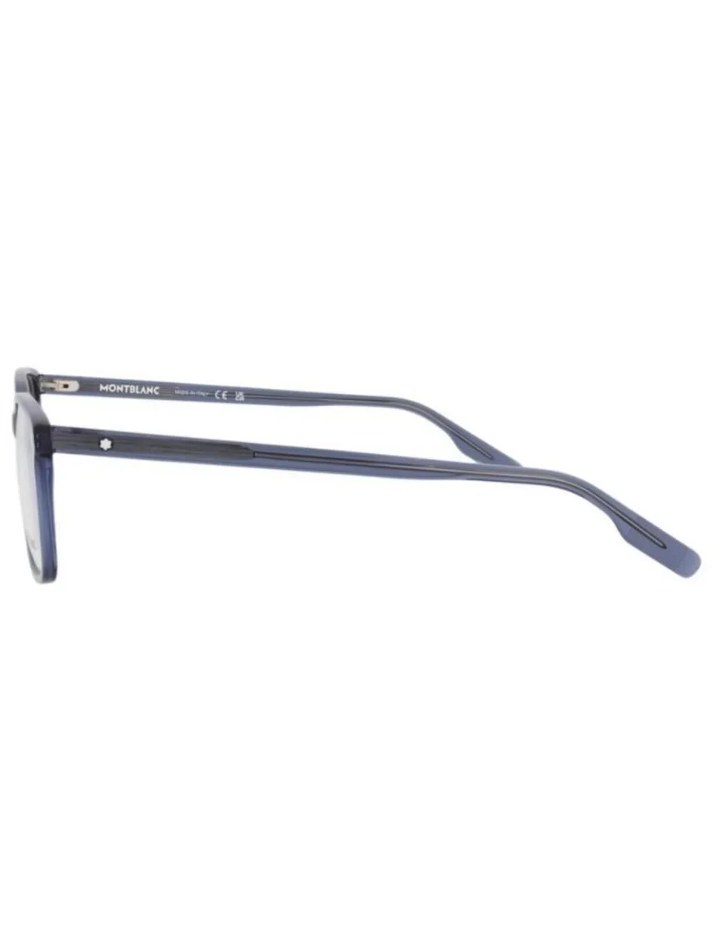 New Montblanc Mens Square/Rectangle Blue Blue Transparent Fashion Designer Eyegl